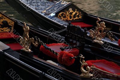 Gondole floating on the Canal