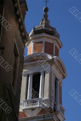 Top of the Bell Tower in St Mark`s Square