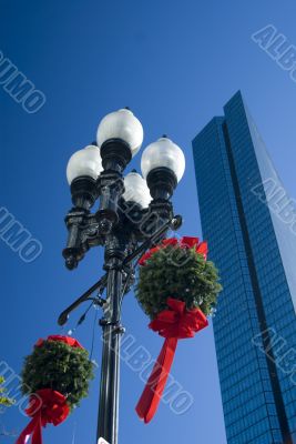 Hancock Tower at Christmas