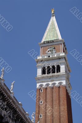 Bell Tower in St Mark`s Square