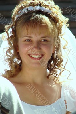 Young bride on wedding day