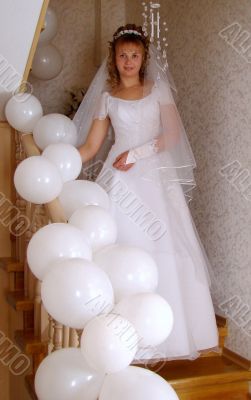 Young bride on wedding day