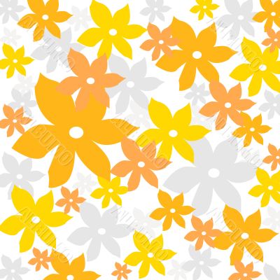Colorful flowers pattern
