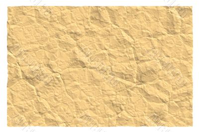 Crumpled brown paper