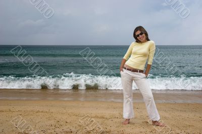 Woman at the beach