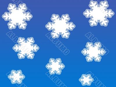 Snow flakes design