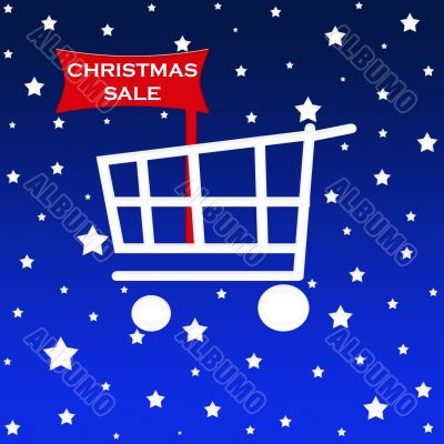 Christmas shopping cart