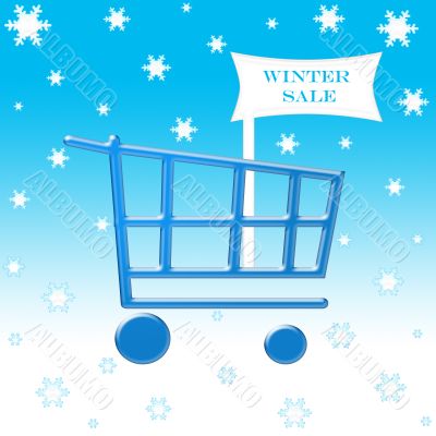 Christmas shopping cart