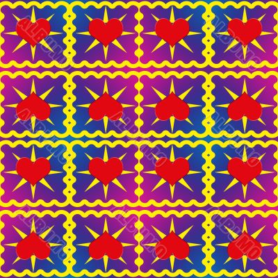 Seamless Hearts background