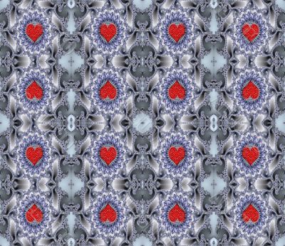 Seamless hearts background