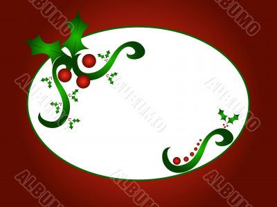 Christmas holly design