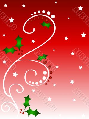 Christmas holly design