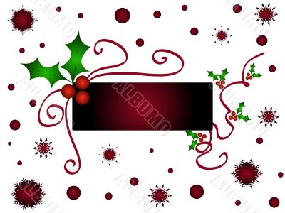 Christmas holly design