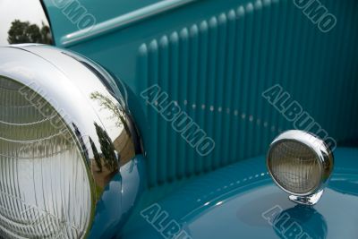 Detail of a classic car