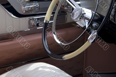 Detail of a classic car