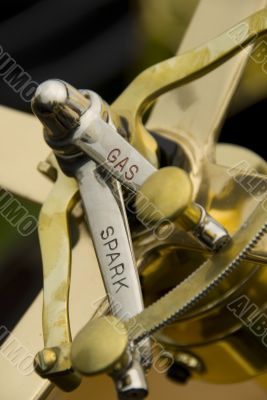 Detail of a classic car