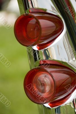Detail of a classic car