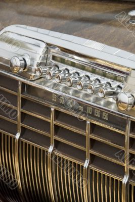 Detail of a classic car