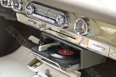 Detail of a classic car