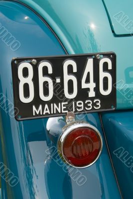 Detail of a classic car