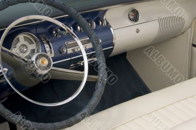 Detail of a classic car
