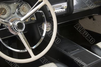 Detail of a classic car