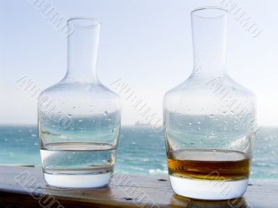 Two decanters