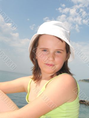 The young girl