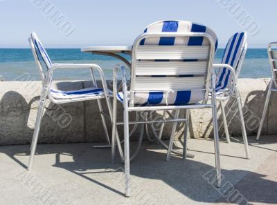 Tables in cafe