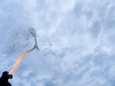 Figure of fire