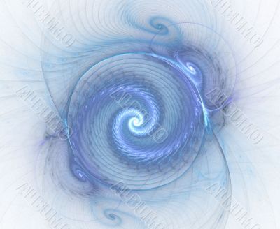 Blue Circle Spiral