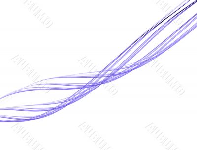 Blue Ribbon against White