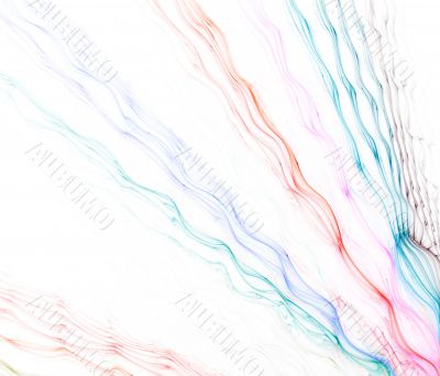 Crinkle Waves against White