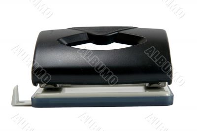 Office puncher close up on a white background