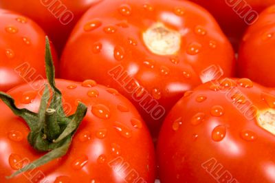 Texture from red a tomato