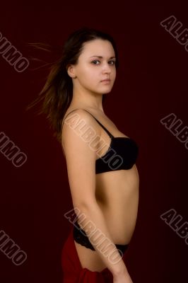 Portrait of the young sexual girl