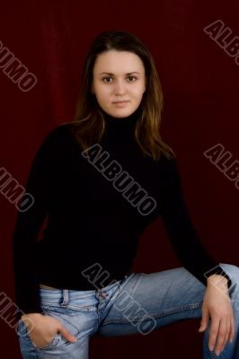 Portrait of the young sexual girl