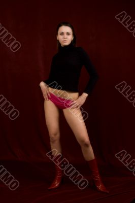 Portrait of the young sexual girl