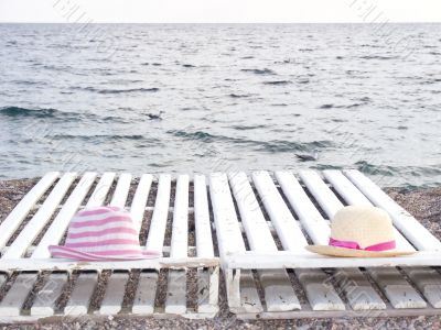 On a sea beach