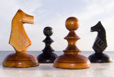 Combination from chessmen