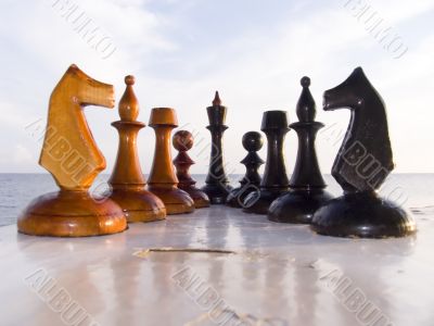 Combination from chessmen