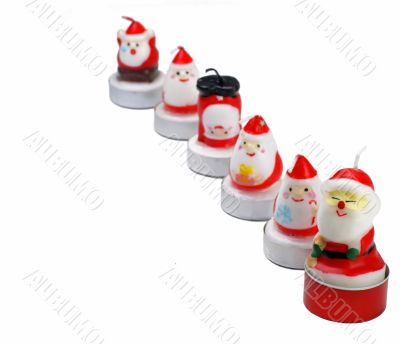 Funny Christmas candles