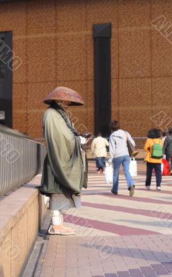 Pilgrim in a city