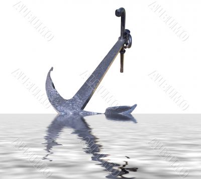 Anchor of the big sea ship