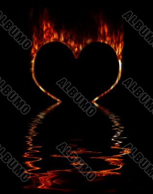 Burning heart