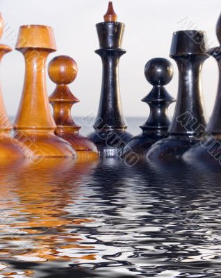 Combination from chessmen