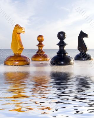 Combination from chessmen