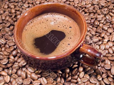 hot coffee