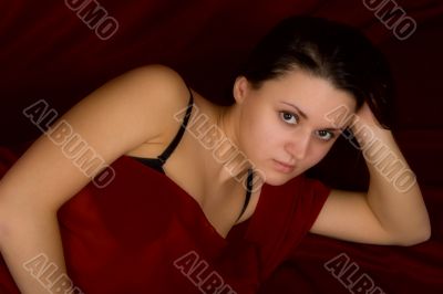 Portrait of the young sexual girl