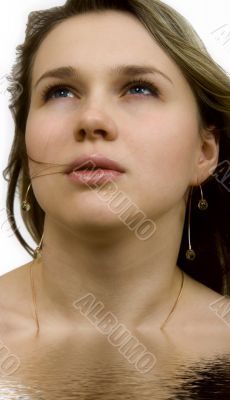 Portrait of the sexual young woman